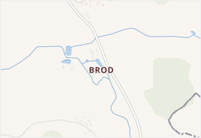 Brod v obci Petrovice - mapa části obce