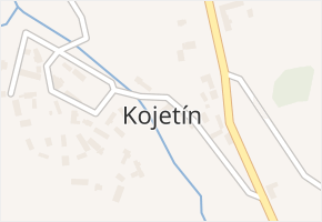 Kojetín v obci Petrovice - mapa části obce
