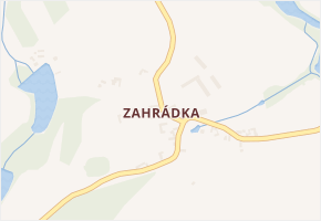 Zahrádka v obci Petrovice - mapa části obce