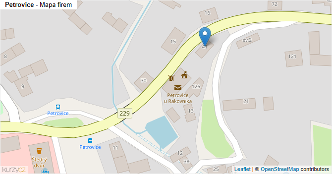 Petrovice - mapa firem