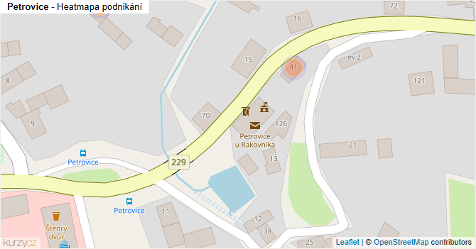 Petrovice - mapa podnikání