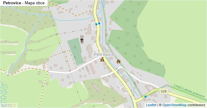 Petrovice - mapa obce