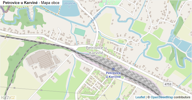 Petrovice u Karviné - mapa obce