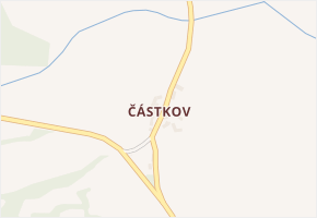 Částkov v obci Petrovice u Sušice - mapa části obce