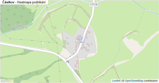 Částkov - mapa podnikání