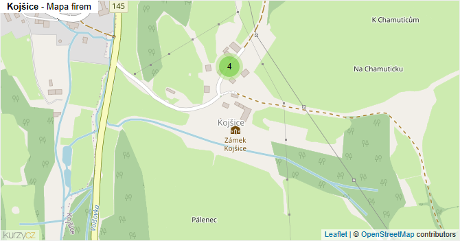 Kojšice - mapa firem