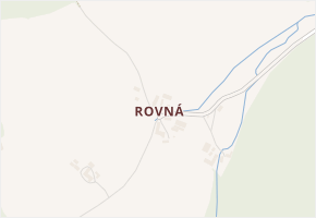Rovná v obci Petrovice u Sušice - mapa části obce