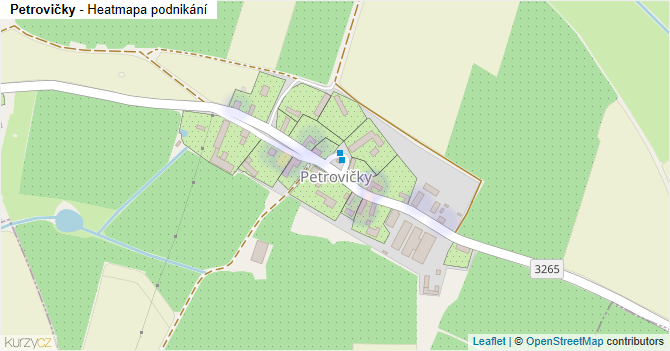 Petrovičky - mapa podnikání