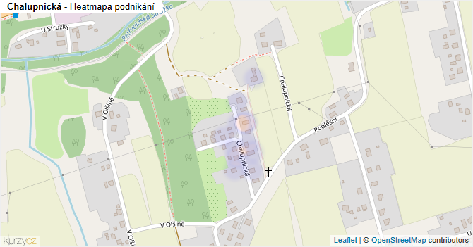 Chalupnická - mapa podnikání