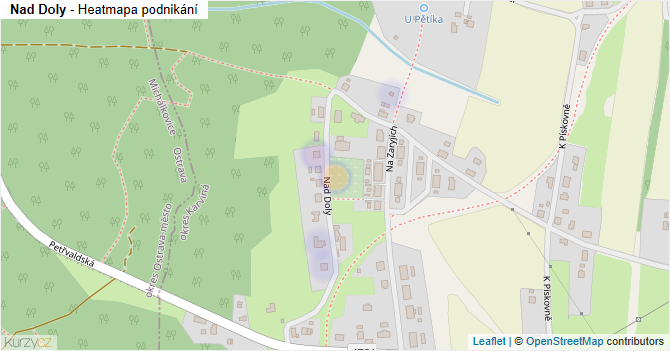 Nad Doly - mapa podnikání