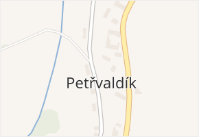 Petřvald 2-Petřvaldík v obci Petřvald - mapa části obce
