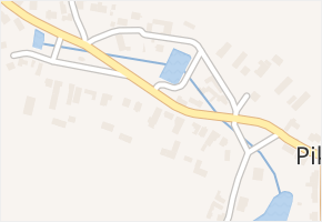 Pikárec v obci Pikárec - mapa části obce