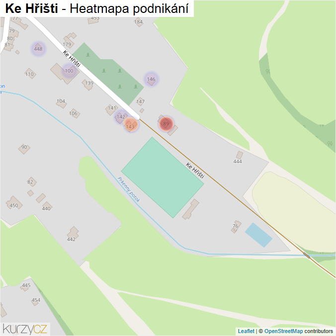 Mapa Ke Hřišti - Firmy v ulici.
