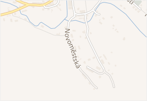 Novoměstská v obci Pilníkov - mapa ulice