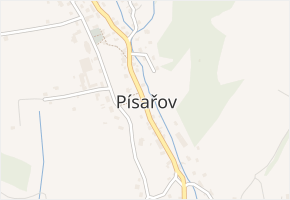 Písařov v obci Písařov - mapa části obce