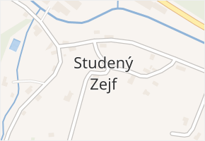 Studený Zejf v obci Písečná - mapa části obce