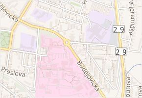 Bruncvíkova v obci Písek - mapa ulice