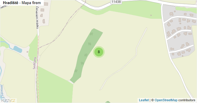 Hradiště - mapa firem