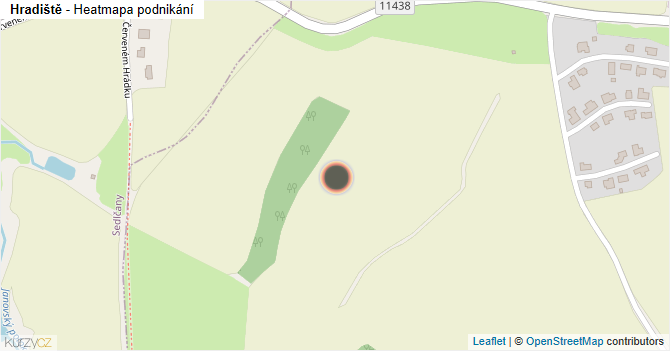 Hradiště - mapa podnikání