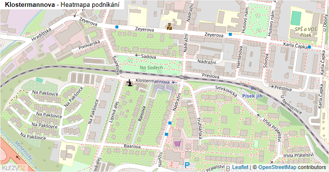 Klostermannova - mapa podnikání