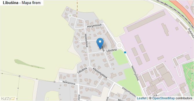 Libušina - mapa firem