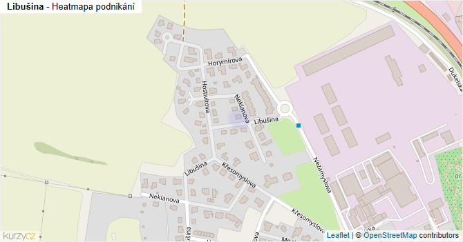 Libušina - mapa podnikání