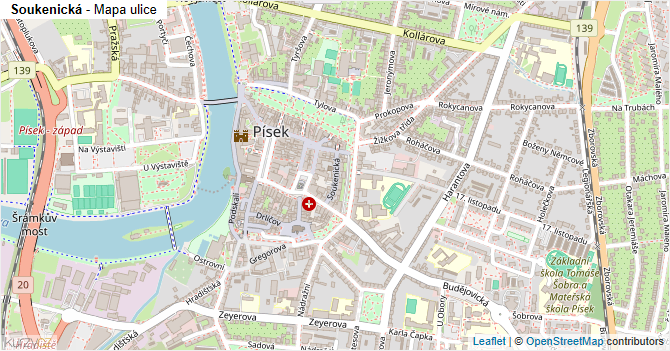 Soukenická - mapa ulice