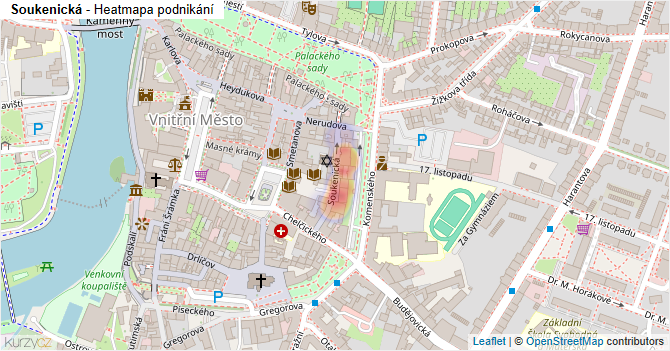 Soukenická - mapa podnikání