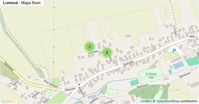 Lomená - mapa firem
