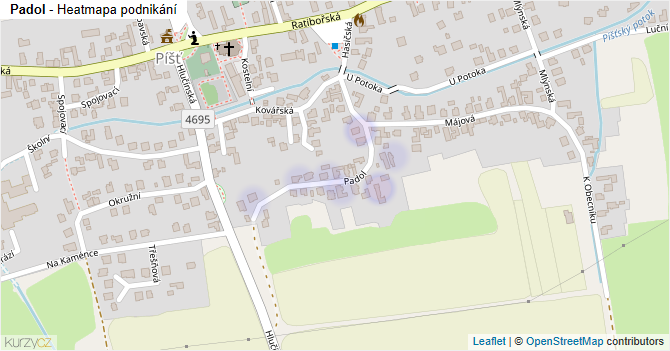 Padol - mapa podnikání
