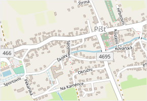 Spojovací v obci Píšť - mapa ulice