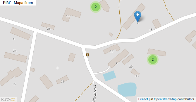 Píšť - mapa firem