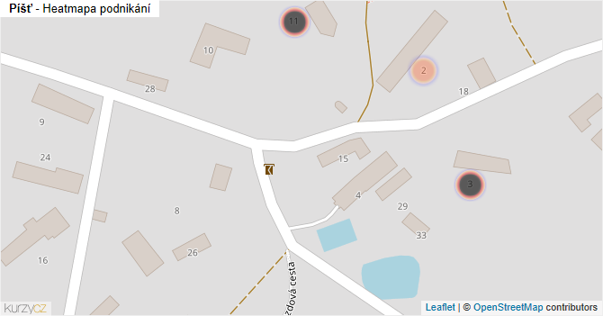 Píšť - mapa podnikání