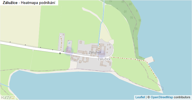 Zálužice - mapa podnikání