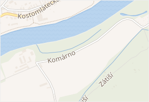 Komárno v obci Písty - mapa ulice