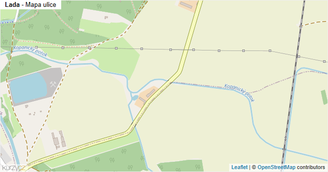 Lada - mapa ulice