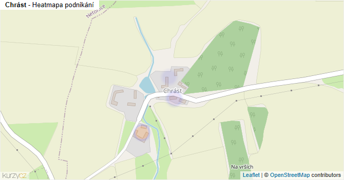 Chrást - mapa podnikání