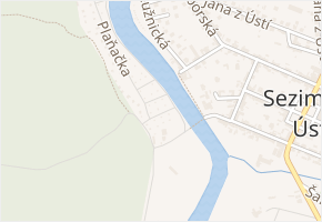Plaňačka v obci Planá nad Lužnicí - mapa ulice