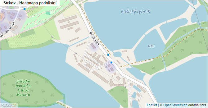 Strkov - mapa podnikání