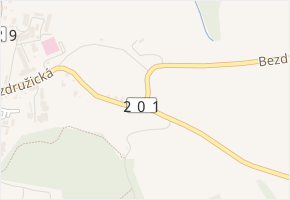 Bezdružická v obci Planá - mapa ulice