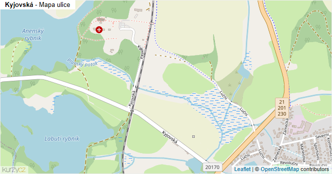 Kyjovská - mapa ulice
