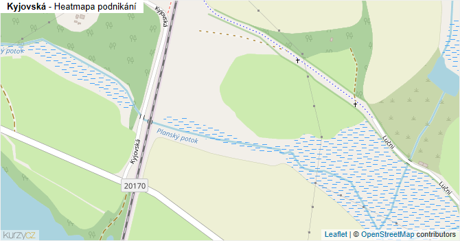 Kyjovská - mapa podnikání