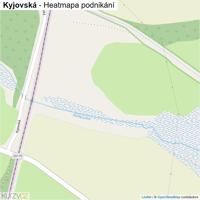 Mapa Kyjovská - Firmy v ulici.