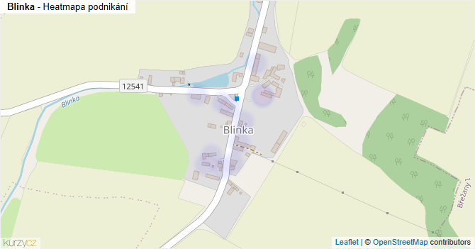 Blinka - mapa podnikání