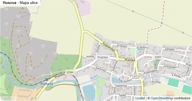 Husova - mapa ulice