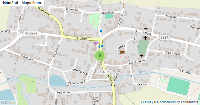 Náměstí - mapa firem