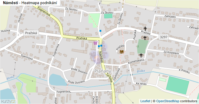 Náměstí - mapa podnikání