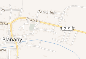 Za Kostelem v obci Plaňany - mapa ulice