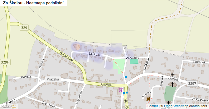 Za Školou - mapa podnikání