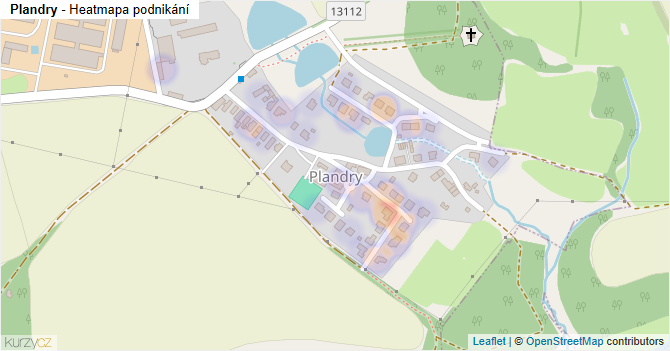 Plandry - mapa podnikání